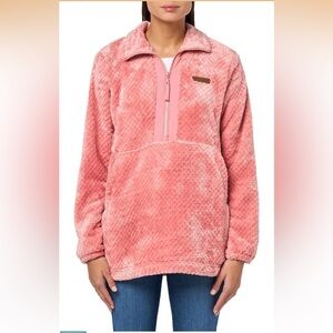 Columbia Women's Fire Side high-pile Sherpa fleece Jacket Pink Agave